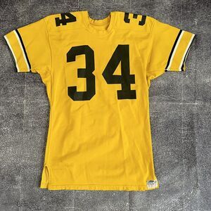 Men's Vintage 50's Powers Iowa Hawkeyes Game Worn Used Football Jersey Sz 40 60s